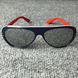 Vintage 70s Japan aviator ski sunglasses mirrored lenses red white blue unisex